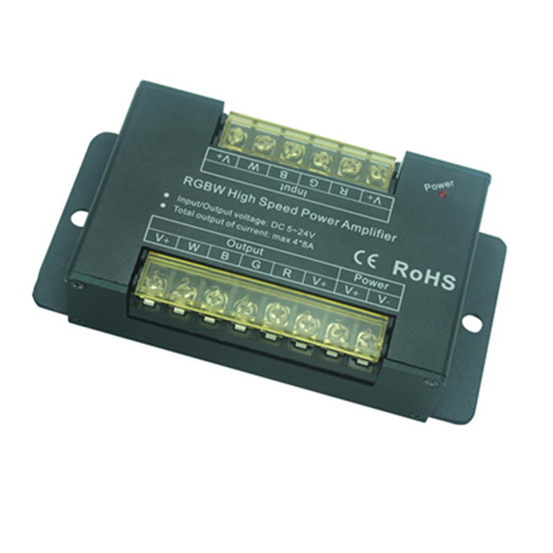 AP103 DC5V-24V High-speed Large Current RGBW Power Amplifier AP103 DC5V-24V High-speed Large Current RGBW Power Amplifier